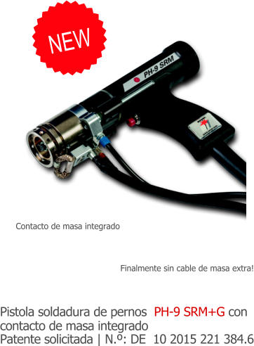 www.srm-technology.eu - PH-9 SRM+G stud welding gun with integrated ground contact